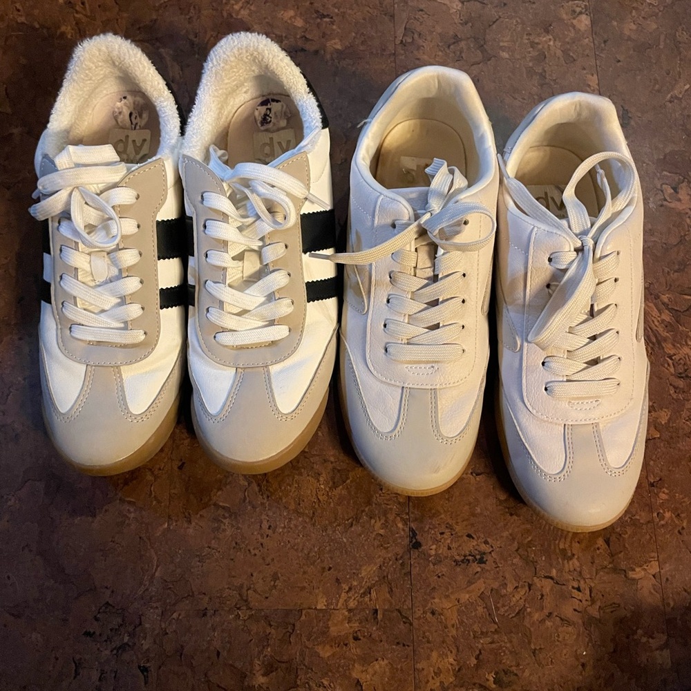 Dolce Vita Bundle- White/Grey/Black and Beige Sneakers size 8.5 Women